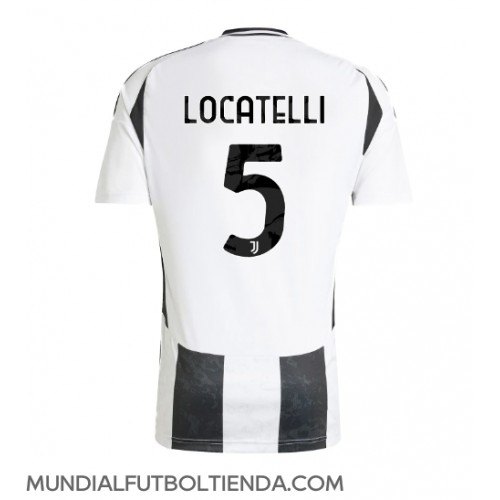 Camiseta Juventus Manuel Locatelli #5 Primera Equipación Replica 2024-25 mangas cortas